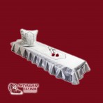 комл «Крест» серебро (покрывало + подушка)