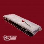 покрывало шелк белое с золотой оборкой