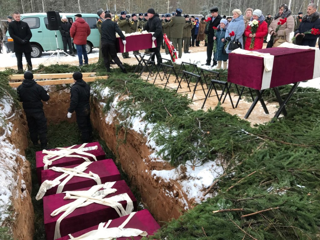 захоронение узников шталаг Ритуальной Службой Борисова 