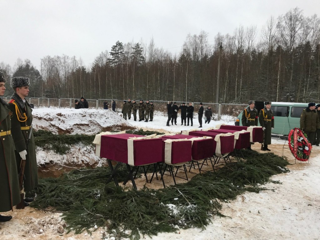 захоронение узников шталаг Ритуальной Службой Борисова 